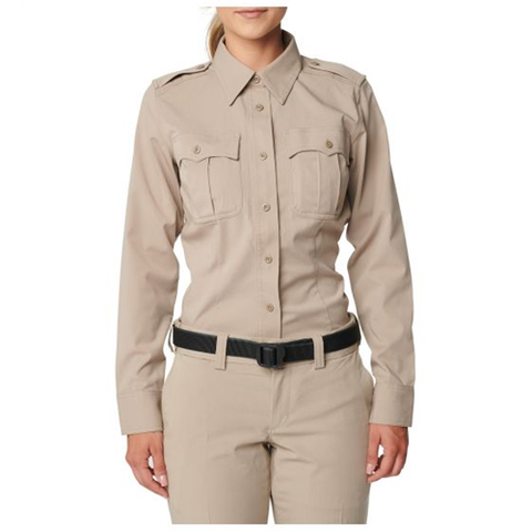 Women's Class A Flex-tac Poly-wool Twill Long Sleeve Shirt