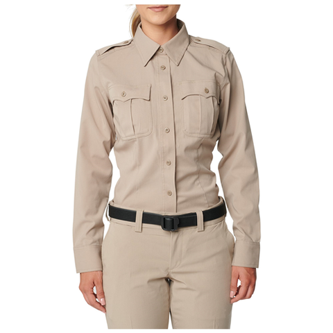 Women's Class A Flex-tac Poly-wool Twill Long Sleeve Shirt