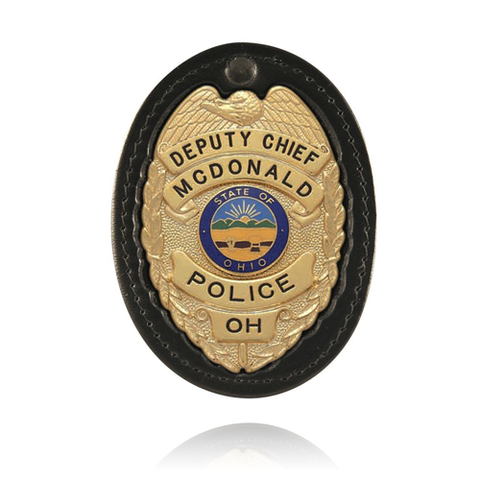 Recessed Oval Badge Clip