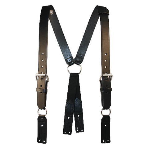 Fireman's Leather Suspenders