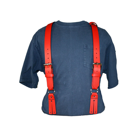 Fireman's Leather Suspenders