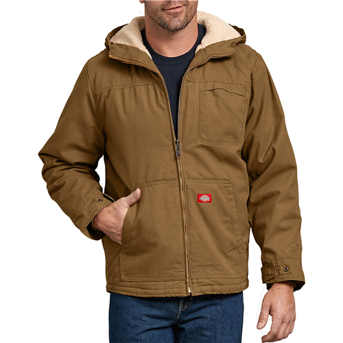 Duck Sherpa Lined Hooded Jacket