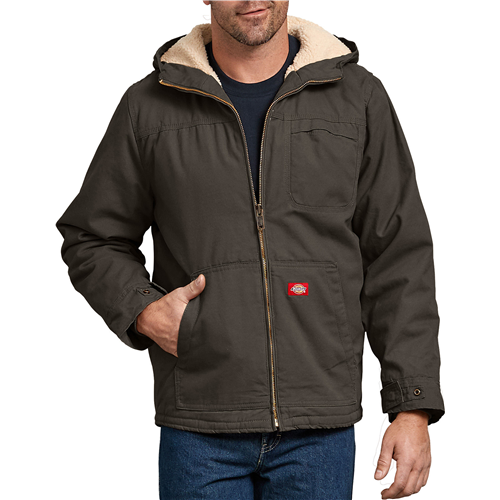 Duck Sherpa Lined Hooded Jacket