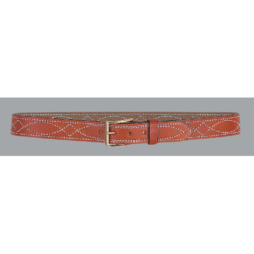 1.5 Fancy Stitch Lined Belt