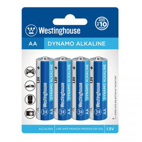 Westinghouse Aa Alkaline 4 Pack