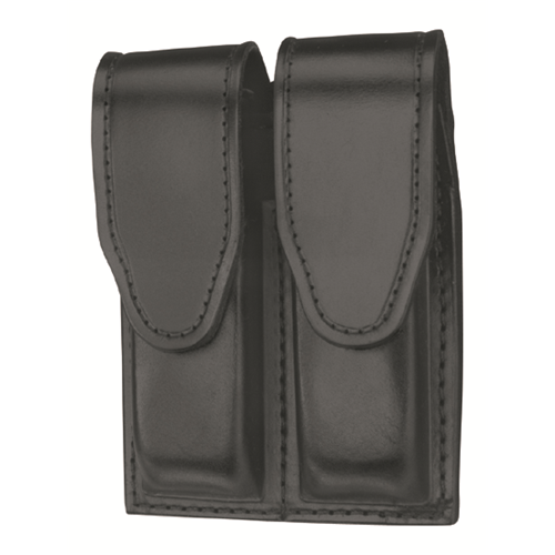 Leather Hidden Snap Double Magazine Case