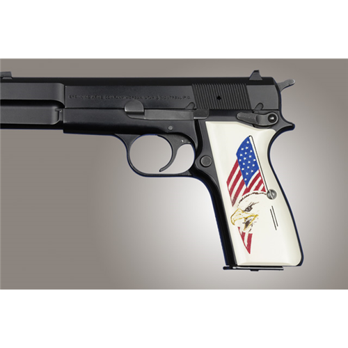 Browning Hi-power - Scrimshaw