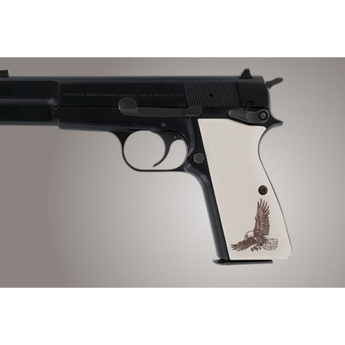 Browning Hi-power - Scrimshaw