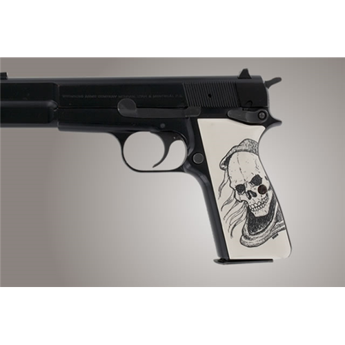 Browning Hi-power - Scrimshaw