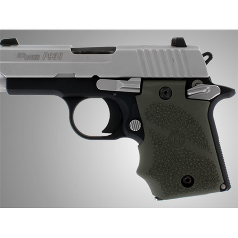 Sig Sauer P938 Ambi Safety Rubber Grip With Finger Grooves