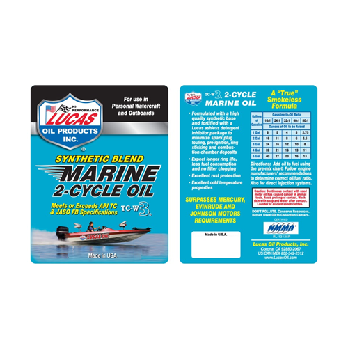 Synthetic Blend 2-cycle Marine Oil