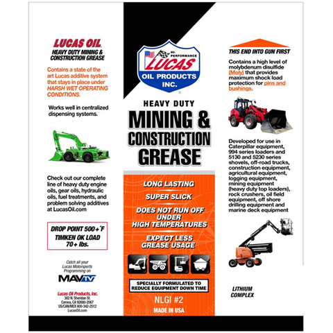 Heavy Duty Mining & Construction Grease