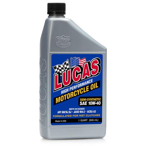 Semi-synthetic Sae 10w-40 High Performance Motorcycle Oil