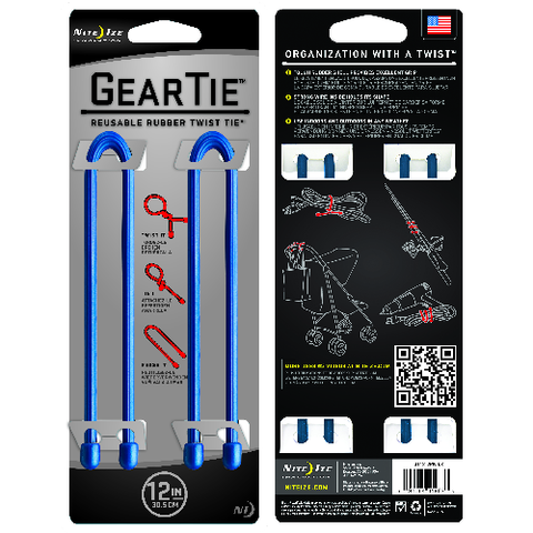 Gear Tie Reusable Rubber Twist Tie