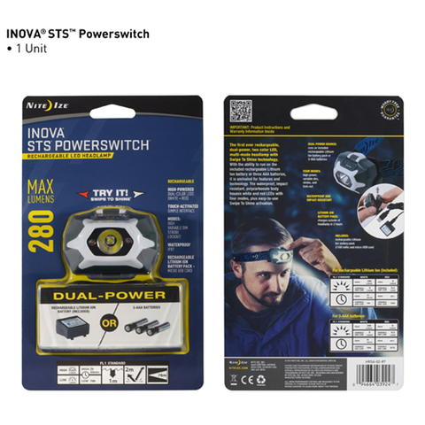 Inova Sts Powerswitch Dual Power Rechargeable Headlamp