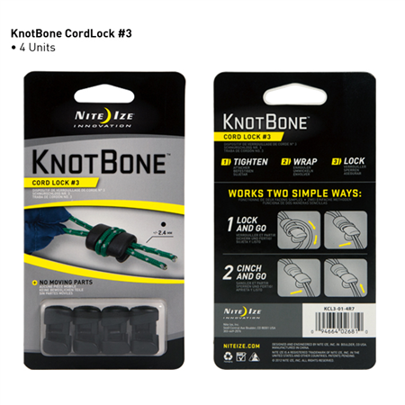 Knot Bone Cord Lock #3