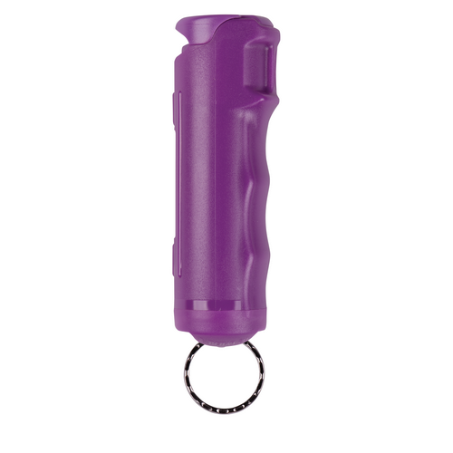 Purple Flip Top Key Case With Finger Grip