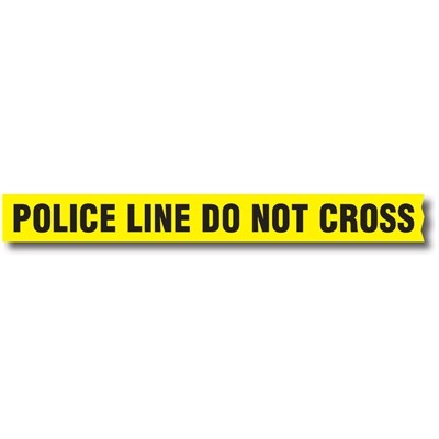 Barrier Tape Police Line Do Not Cross Without Dispenser Boxes - 8 Each