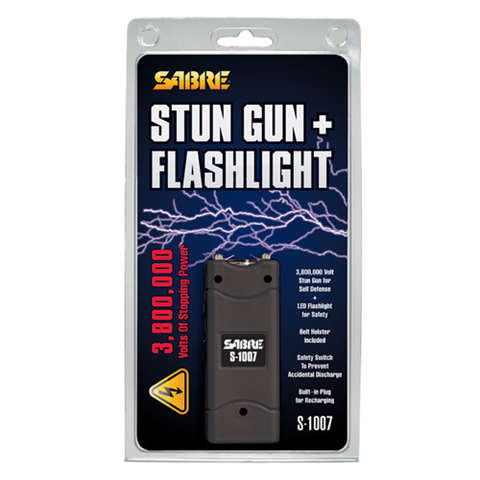 Short Stun Gun W- Led Flashlight