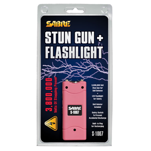 Short Stun Gun W- Led Flashlight