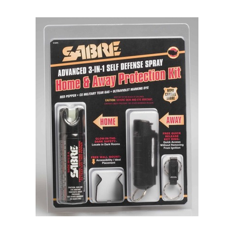 3-in-1 Pepper Spray Home & Away Protection Kit