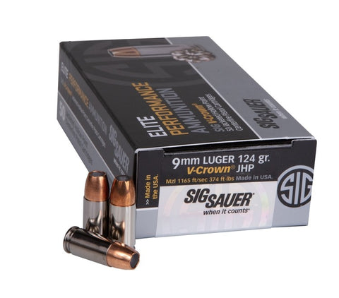 Sig Sauer 9mm Luger Ammo