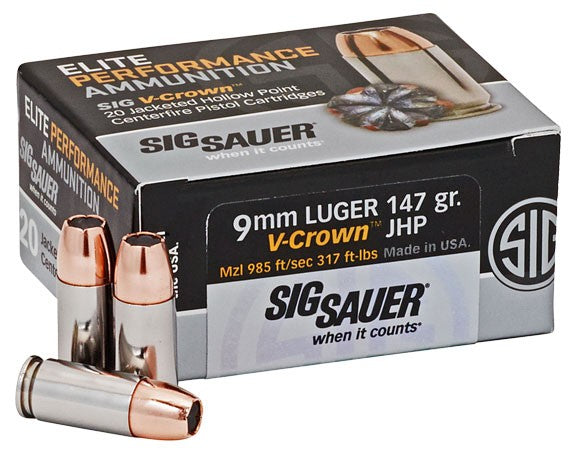 Sig Sauer 9mm Luger Ammo