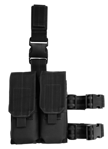 Drop Leg Platform With Attached M4-m16 Double Mag Pouch