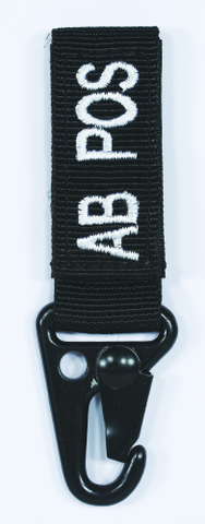 Embroidered Blood Type Tags (ab+)